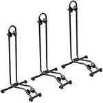 BIKEHAND Bicycle Floor Type Parking Rack Stand - for Mountain and Road Bike Indoor Outdoor Garage Storage Pack of 3