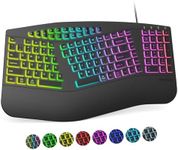 MEETION Ergonomic Wired Keyboard, 7