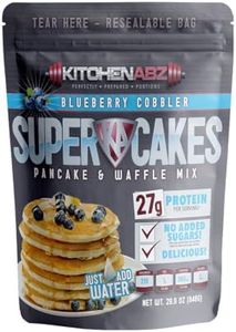 Blueberry Cobbler Super Cakes, High Protein Pancake Mix, Healthy Protein Pancakes for a Nutritious Breakfast, High Protein Breakfast Pancake Mix - 29 Oz