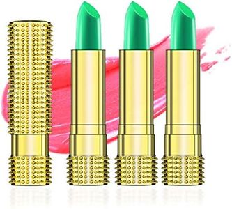KYDA 3 x Temperature Lipstick, Long Lasting Moisturising Temperature Change Colour Lip Balm, Crystal Jelly Lipstick, Waterproof and Not Easy to Fade