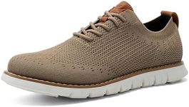 Shoes for Men,Men Shoes DressWidth Mesh Dress Sneakers | Men Oxford Dress Shoes | Dress Walking Shoes for Men Khaki 9