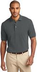 Port Authority Men's Big And Tall Knit Polo Shirt_Steel Grey_X-Large Tall