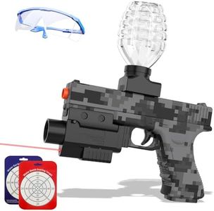 Gel Ball Blaster Gun, Splat Gel Gun for Precision Shooting, Electric Water Ball Blaster Gun with Top Loading Design JM-X3, Great for Competitive Team Play, Ages 15+ (Gray)