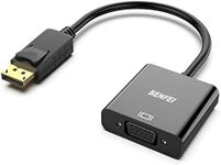 BENFEI DisplayPort to VGA, Gold-Plated DP to VGA Adapter (Male to Female) Compatible for Lenovo, Dell, HP, ASUS