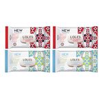 LOLE'S Flushable Wet Wipes - Multipack - Ultra Soft Flushable Toilet Wipes for Adults - Large Cleansing Wipes - No Harsh Chemicals, Parabens Free, Hygiene for Sensitive Skin - 4 pack x 42 Wipes