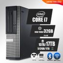 DELL Desktop Computer PC i7, up to 64GB RAM 17TB SSD, Windows 11/10,WiFi, DVD-RW