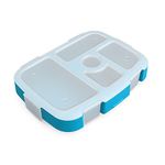 Bentgo Kids Prints Tray with Transparent Cover - Reusable, BPA-Free, 5-Compartment Meal Prep Container with Built-In Portion Control for Healthy At-Home Meals and On-the-Go Lunches (Dinosaur)