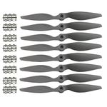 SoloGood 8PCS CCW Gemfan APC Nylon Propeller 9060 Prop for RC Airplane with Adapter Rings