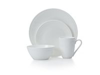 Mikasa 5224192 16 Piece Loria Bone China Dinnerware Set, White