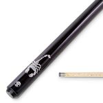 Jonny 8 Ball SCORPION 2pc Centre Joint Ash Snooker Pool Cue 57 Inch with 9mm Tip (Black)