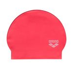 Arena Unisex Adults Soft Latex Swim Cap for Training and Fitness Swimming, Elastic Bathing Cap for Long Hair, Reinforced Edge, Neon Pink