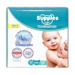 Amazon Brand - Supples Premium Diapers, XXX-Large (XXXL), 22 Count, 18-35 Kg, 12 hrs Absorption Baby Diaper Pants