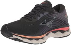 Mizuno Women's Wave Sky 6 Running Shoe, Black-quicksilver, 7.5