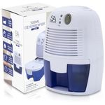 SA Products 500ml Dehumidifier Small Dehumidifier | Dehumidifiers for Home | Portable Dehumidifier and Air Purifier | Moisture Absorbers for Home, Dehumidifier for Bedroom, Bathroom (White)