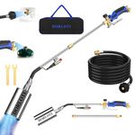 Propane Torch Weed Burner Kit, High Output with Long/Short Mode & Storage Bag,12.5FT Hose Heavy Duty Blow Torch Flamethrower with Self Igniter and Turbo Trigger for Weeding,Roofing,BBQ(34.8")