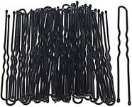 nuoshen ofoen 50 Pieces Long Hair Pins, Bun Pins Styling Bobby Hair Slides Grips Clips Black