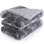 PETTOM Dog Blanket 145x127cm Large Dog Blankets Washable, Personalised Pet Blankets for Dogs, Waterproof Sofa Protector, Reversible Dog Couch Cover