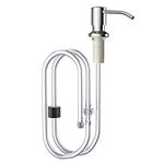 Omevett Kitchen Sink Soap Dispenser Pump Built in Soap Dispenser for Kitchen Sink Countertop Soap Dispenser Stainless Steel with 39” Extension Tube Dishwashing Liquid Dispenser for Kitchen Bathroom