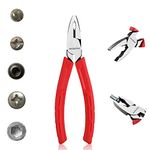 WORKPRO Combination Pliers 165 mm, Multifunction Pliers with Wire Cutting and Screw Extractor, Cr-V Linesman Pliers for Quickly Removing Damaged or Rusted Fasteners