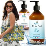 Ritalia® COLD GEL CREAM FOR TIRED LEGS and POWERFUL SLIMMING ANTI-CELLULITE OIL BIO GIFT XXL beach bag improves circulation, varicose veins, spider veins, swollen legs and feet, varicose veins