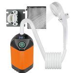 QivvMivo Portable Camping Shower (Orange)