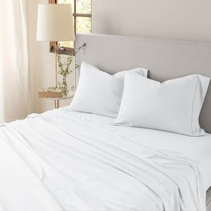 Jennifer Adams Home Eternal Sheet Set (King, White)