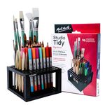 Mont Marte 96 Hole Plastic Pencil & Brush Holder for Paint Brushes, Pencils, Markers, Pens and Modeling Tools. Provides Excellent Art Studio Organization.