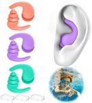 Kids Swimming Ear Plugs,3 Pairs Wat