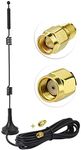 Superbat WiFi Antenna Kit Dual Band 2.4GHz 5.8GHz High Gain Omni Antenna with RP-SMA Magnetic Base Mount for Wireless Router WiFi Extender Signal Booster USB Network IP Camera