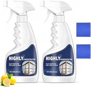 2Pack Heavy-Duty Metal Rust Remover, with 2 Towels, Powerful Rust Remover Heavy Duty Metal Cleaner, Multipurpose Rust Stain Remover for Metals, Stainless Steel, Automotive Parts, Fast Acting