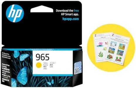 HP 965 Genuine Original High Yield Yellow Ink Printer Cartridge works with HP OfficeJet Pro 9010 All-in-One Printer series, HP OfficeJet Pro 9020 All-in-One Printer series - (3JA79AA)