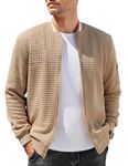 COOFANDY Men's Casual Bomber Jacket Light Weight Cotton Full Zip Jacket#