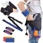 Holster Belt Kit for Nerf N-Strike Elite Series - Accessories Includes Holster Waist Bag, Bandolier Sling Strap, 2 Pcs Wrist Ammo Holder, & 20 Refill Darts