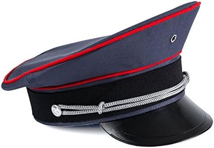 Gray Captain Hat – Officer Hat, Peaked Hat, Military Cap – Dress Up Hats by Tigerdoe