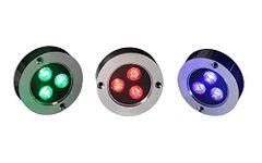 Aqua light 9W RGB Colour with RGB Controller, SMPS and Ip68 Waterproof Grade Round Underwater Light- Multicolour (1 PCS Light)