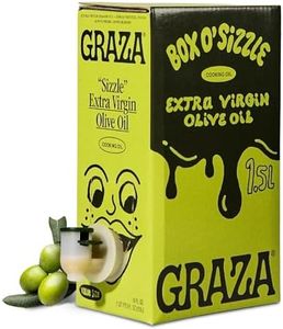 Graza Sizzle Extra Virgin Olive Oil, Cooking Oil - High Polyphenol Peak Harvest EVOO Cooking Oil in a Box - Single Origin Olive Oils from Spain - 51 Fl Oz (1.5L)