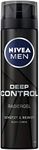 NIVEA MEN Deep Control Shaving Gel in Pack of 6 (6 x 200 ml), Shaving Gel for a Comfortable Shave, Shaving Gel for Men with Black Carbon