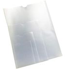 PCL Media ltd® Unpunched Job Pockets with Thumb Cut, Job Card Holders, Page Protectors (Oversize A5 Pack of 10) Plastic Sleeves Page Holder for Card Holder Pocket Card Sleeve Protectors