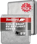 Redford Supply Co. 2 Pack RV Roof Vent Cover 14" W x 14" L x 3" H - RV Vent Covers for Roof, RV Skylight Cover, RV Vent Insulator, RV Sunroof Skylight Cover, Skylight Covers for Outside Home (White)