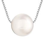 GIVA 925 Silver Anushka Sharma Silver White Pearl Moon Necklace | Necklace to Gifts for Girls and Women | With 925 Stamp & Certificate of Authenticity |