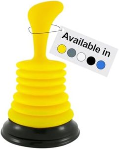 Meadow Lane Small 7" Sink Plunger - Mini Clog Remover for Kitchen & Bathroom Sink Drains - Hand Ergonomic, Space-Saving & Powerful Suction - Universal Fit for Home or Commercial Use, Yellow