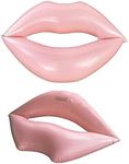 Giant Swimming Lips Pool Float – 109,9 x 80 cm Giant Pink Lips Pool Float Adult Water Lounger Giant Inflatable Mouth Print Floating Row Water Toy Rest Float Pink