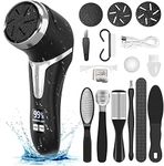 VXDOIRK Electric Callus Remover, Rechargeable Waterproof Electric Callus Remover with 3 Rollers and 2 Speeds, Callus Removal and Dead Skin