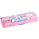 Henoyso Pencil Box for Girls Unicorn Pencil Case with Calculator and Pencil Sharpener Multifunction Pencil Case Cool School Supplies Back to School Gift Birthday Present for Kids Teens