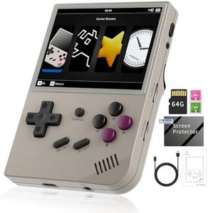 2024 New RG35XX Handheld Game Console 3.5" IPS Retro Games Consoles Classic Emulator Hand-held Gaming Console Preinstalled 64GB 5515 Video Games Linux System Support HDMI TV Output