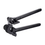 Tube Bender, 4 in 1 180° Pipe Tubing Benders Brake Pipes Bender for 3/16in 1/4in 5/16in 3/8in Tubes Heavy Duty Bending Tool for Copper Aluminum(Black)