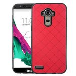 ELISORLI Compatible with LG G4 Case Rugged Thin Slim Cell Accessories Anti-Slip Fit Rubber TPU Mobile Phone Protection Silicone Soft Full Body Shockproof Grip Cover for LGG4 LG4 4G Women Men Red