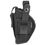 Bulldog Cases Belt and Clip Ambi Holster Fits Most Sub Compact Auto's with 2-3-Inch Barrels Walther PPK