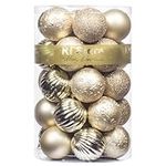 KI Store Champagne Christmas Balls 