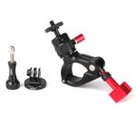 HSU Handlebar Mount for Action Cameras, Aluminum Tripod Mount for GoPro and Insta360 Action Cameras, for Bike/Bicycle/Motorcycle